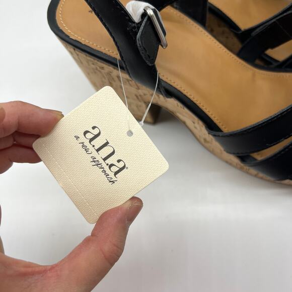 a.n.a Womens Billie Heeled Sandals Black Color Size 11M - Picture 10 of 15